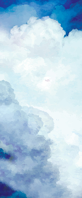 Modern roller blind Clouds