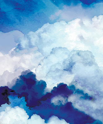 Modern roller blind Clouds
