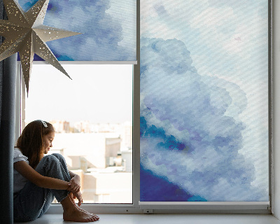 Modern roller blind Clouds