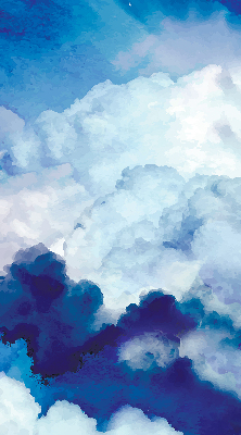 Modern roller blind Clouds