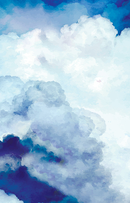 Modern roller blind Clouds