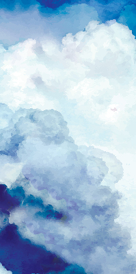 Modern roller blind Clouds