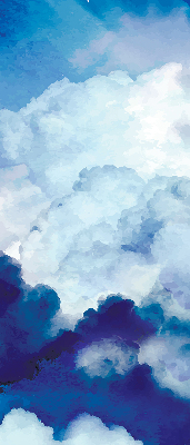 Modern roller blind Clouds