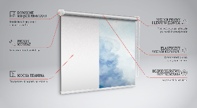 Modern roller blind Clouds