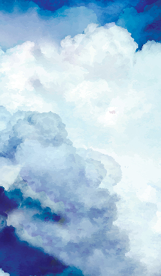 Modern roller blind Clouds