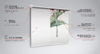 Roller blind for large window Flower