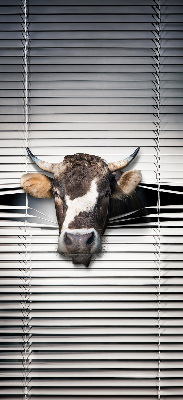 Fabric roller blind Cow