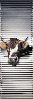 Fabric roller blind Cow