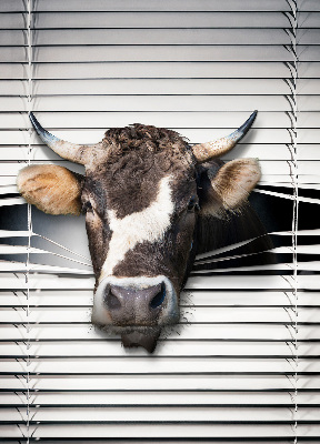 Fabric roller blind Cow