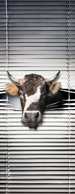 Fabric roller blind Cow