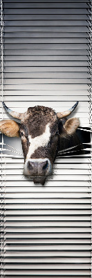Fabric roller blind Cow