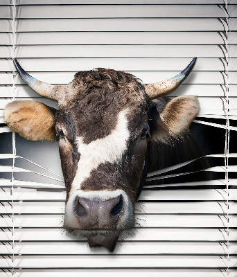 Fabric roller blind Cow