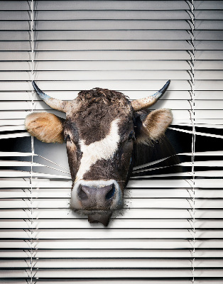 Fabric roller blind Cow