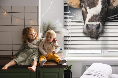 Fabric roller blind Cow