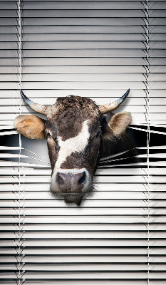 Fabric roller blind Cow