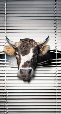 Fabric roller blind Cow