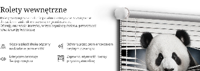 Modern roller blind Panda