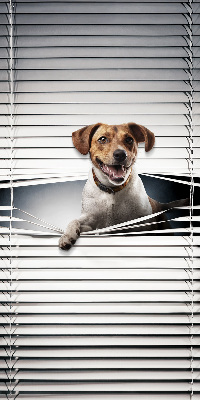 Roller blind for large window Dog