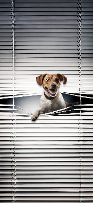 Roller blind for large window Dog