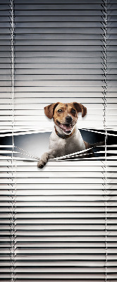 Roller blind for large window Dog