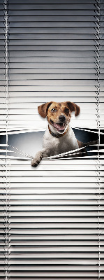 Roller blind for large window Dog