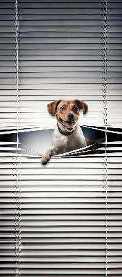 Roller blind for large window Dog