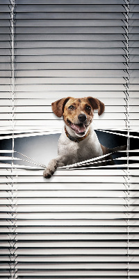 Roller blind for large window Dog