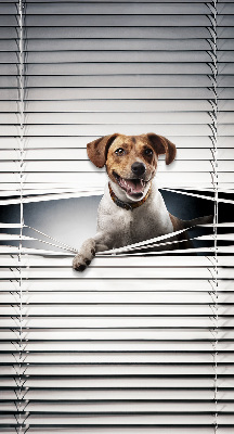 Roller blind for large window Dog