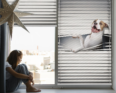 Fabric roller blind Dog