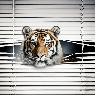 Roller blind for large window Tiger