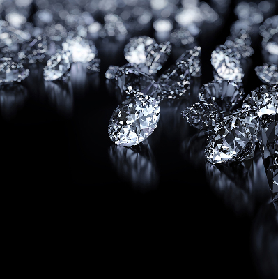 Blackout roller blind Diamonds and sparkle