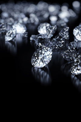 Blackout roller blind Diamonds and sparkle