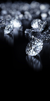 Blackout roller blind Diamonds and sparkle