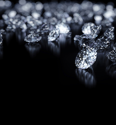 Blackout roller blind Diamonds and sparkle