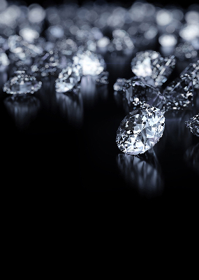 Blackout roller blind Diamonds and sparkle