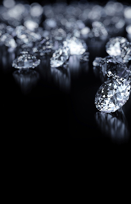 Blackout roller blind Diamonds and sparkle