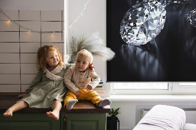 Blackout roller blind Diamonds and sparkle