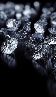 Blackout roller blind Diamonds and sparkle