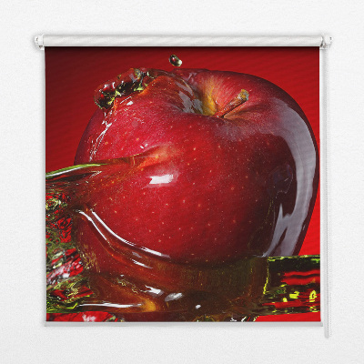 Blackout roller blind Red apple in the depths