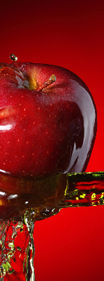 Blackout roller blind Red apple in the depths