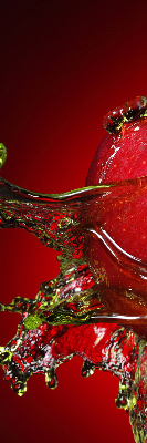Blackout roller blind Red apple in the depths