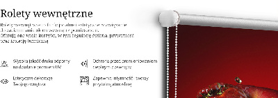 Blackout roller blind Red apple in the depths
