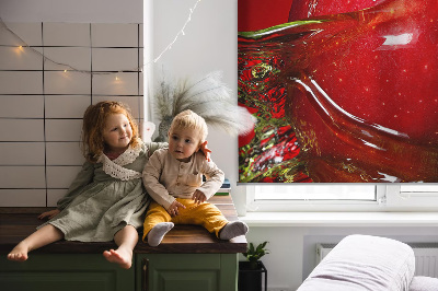 Blackout roller blind Red apple in the depths
