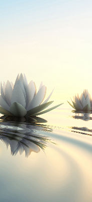 Blackout roller blind Water lilies
