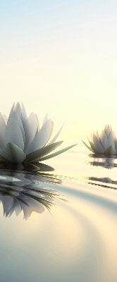 Blackout roller blind Water lilies