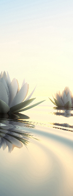 Blackout roller blind Water lilies