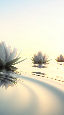 Blackout roller blind Water lilies