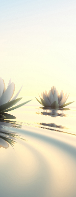 Blackout roller blind Water lilies