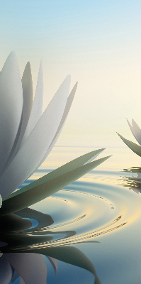 Blackout roller blind Water lilies