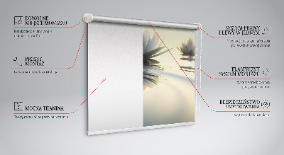 Blackout roller blind Water lilies